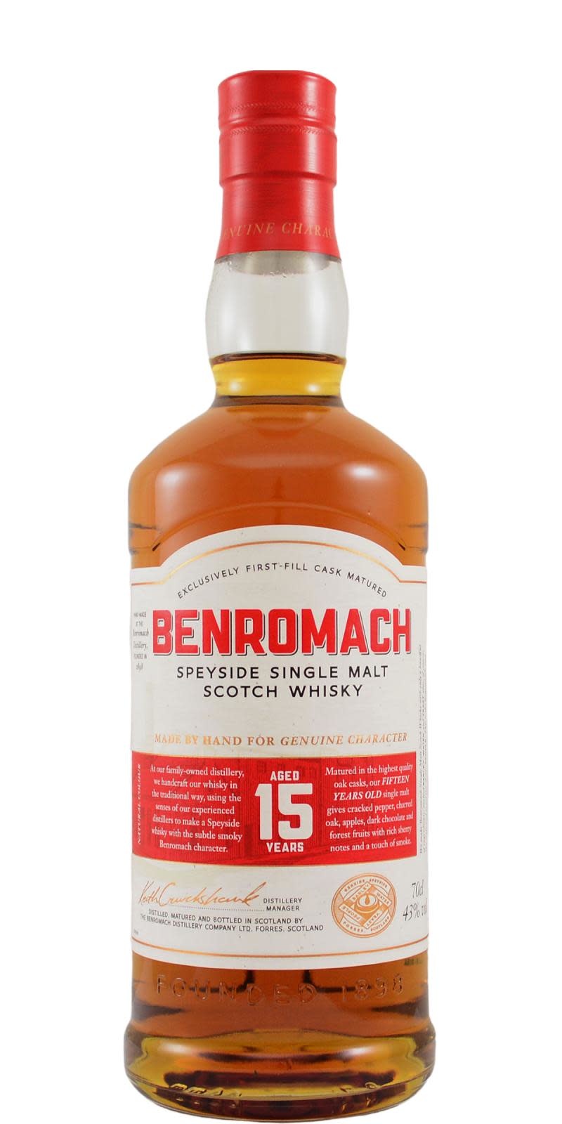 BENROMACH 15年 シングルモルトウイスキー 700ml ベンロマック 15年 43° 700ml | 酒のいろは | 日本酒・焼酎