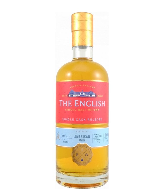 The English Whisky The English Whisky 2008 Single Cask American Oak