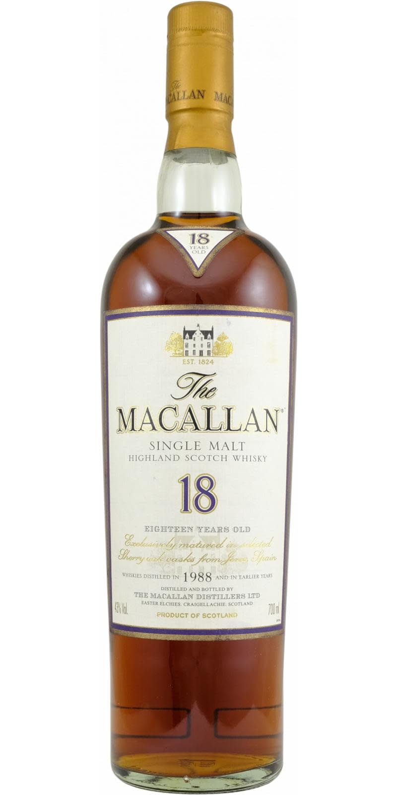 The MACALLAN マッカラン 18年「1988」ヴィンテージ 18年 1970-1988 - 国内最大級お酒専門の競売-Lオークション