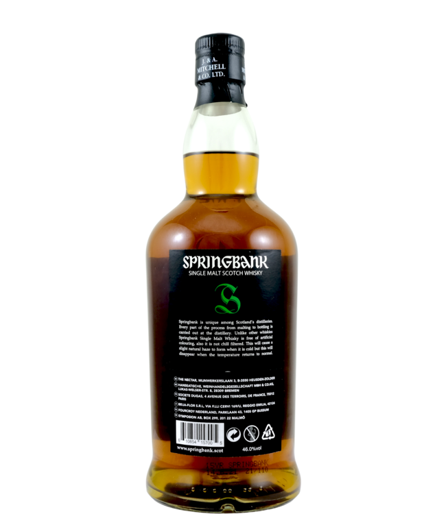 Springbank Springbank 15-year-old 21/110 - Bottled 2021