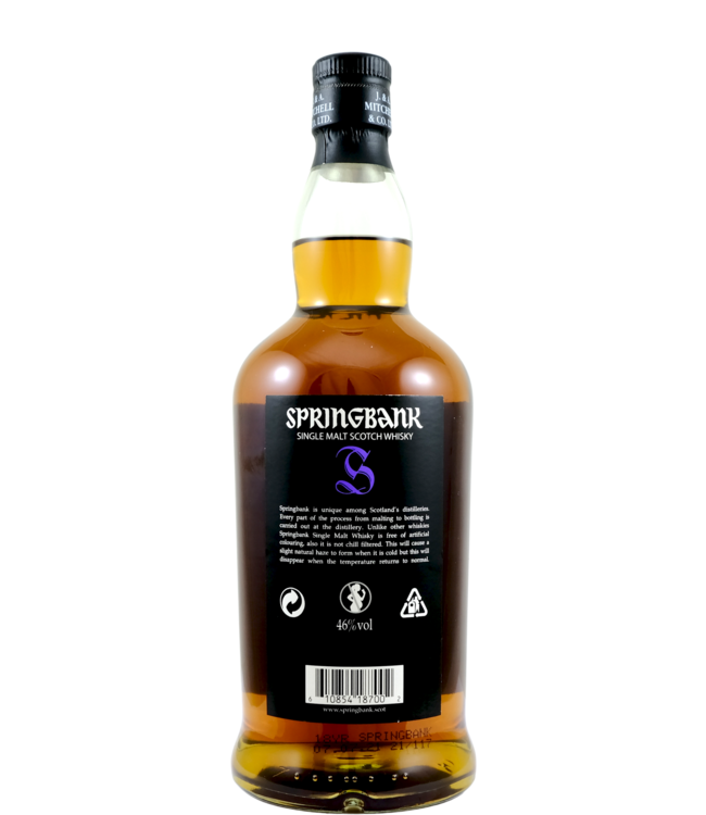 Springbank Springbank 18-year-old - 21/117 - Bottled 2021