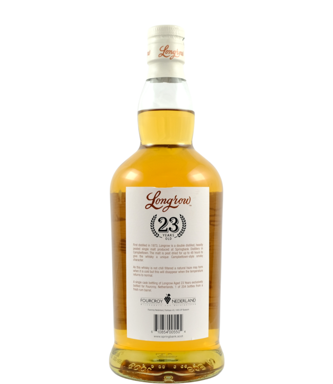 Longrow Longrow 23-year-old 22/65 - Minor damage on box