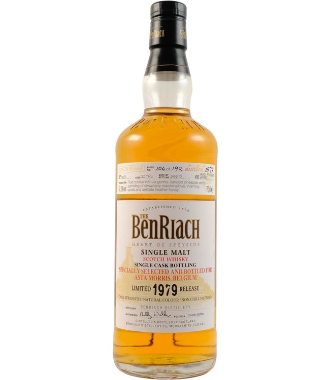 Benriach BenRiach 1979 - Cask 8507 - Bottled for Asta Morris