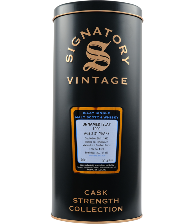 Unnamed Islay Malt 1990 Signatory Vintage - Cask 4349