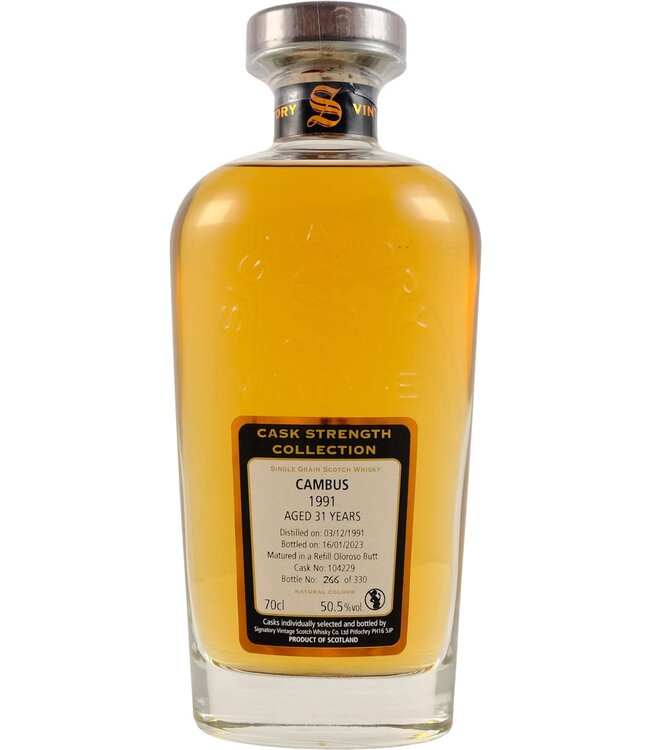 Cambus Cambus 1991 Signatory Vintage - Cask 104229