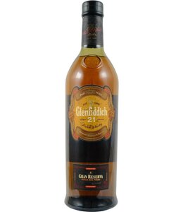 Glenfiddich 21-year-old Gran Reserva - Cuban Rum Finish - No tube, damaged label