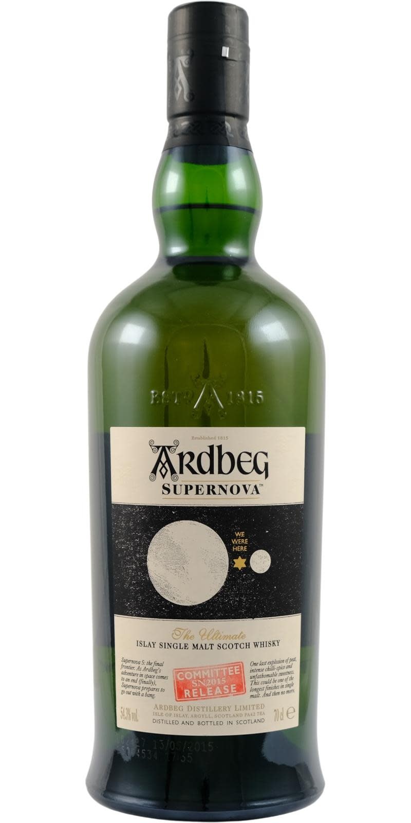 アードベッグ スーパーノヴァ2015 ARDBEG SUPERNOVA 2015 Ardbeg Supernova 2015 Single Malt Scotch Whisky | Archive