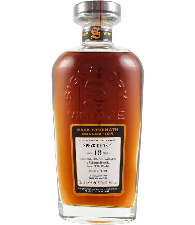 Macallan Speyside (M) 2005 Signatory Vintage - Cask DRU17/A106 #20