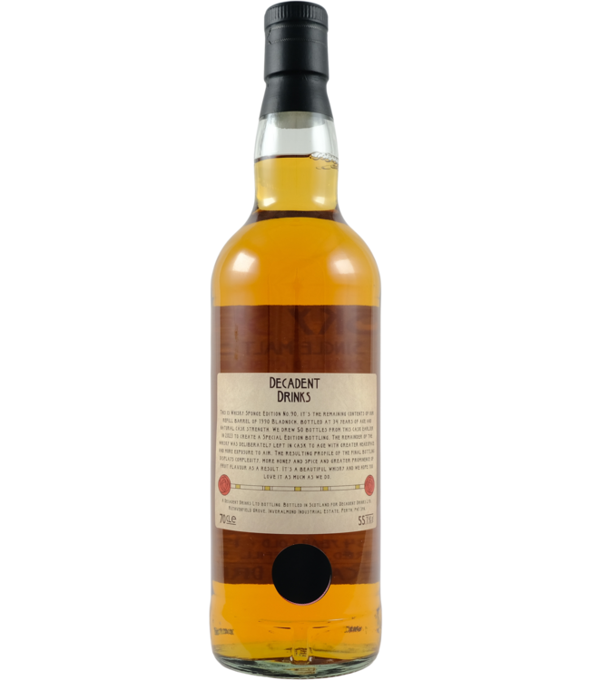 Bladnoch Bladnoch 1990 Decadent Drinks - WhiskySponge