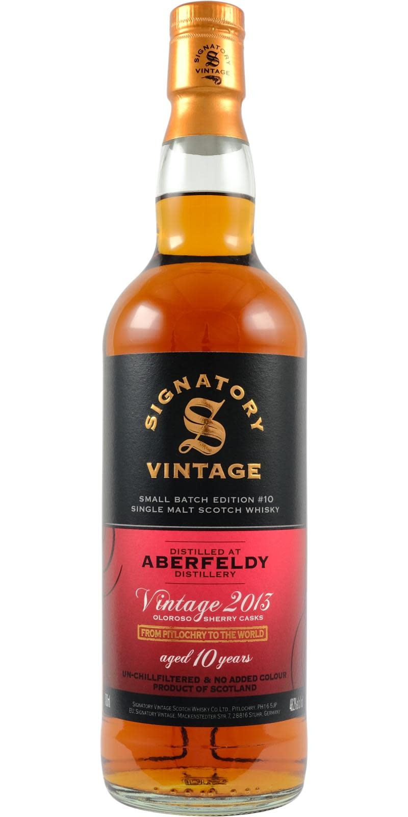 Aberfeldy 2013 Signatory Vintage - buy online | Whiskybase Shop