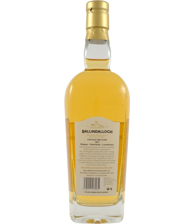 Ballindalloch Ballindalloch 2015 Vintage Release for the Benelux
