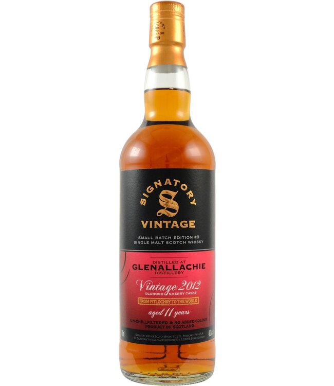 Glenallachie Glenallachie 2012 Signatory Vintage