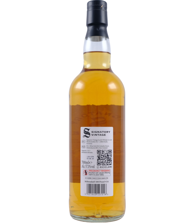 Miltonduff Miltonduff 2015 Signatory Vintage - 100 Proof