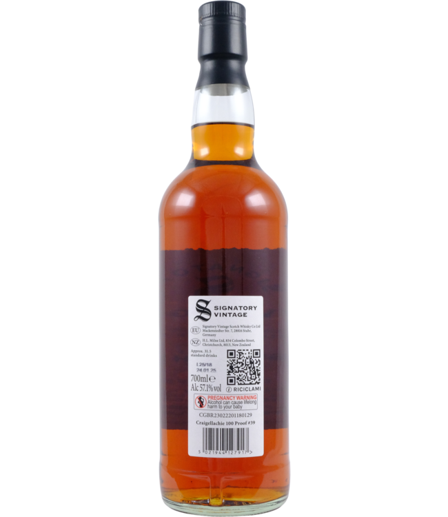 Craigellachie Craigellachie 2014 Signatory Vintage - 100 Proof #39