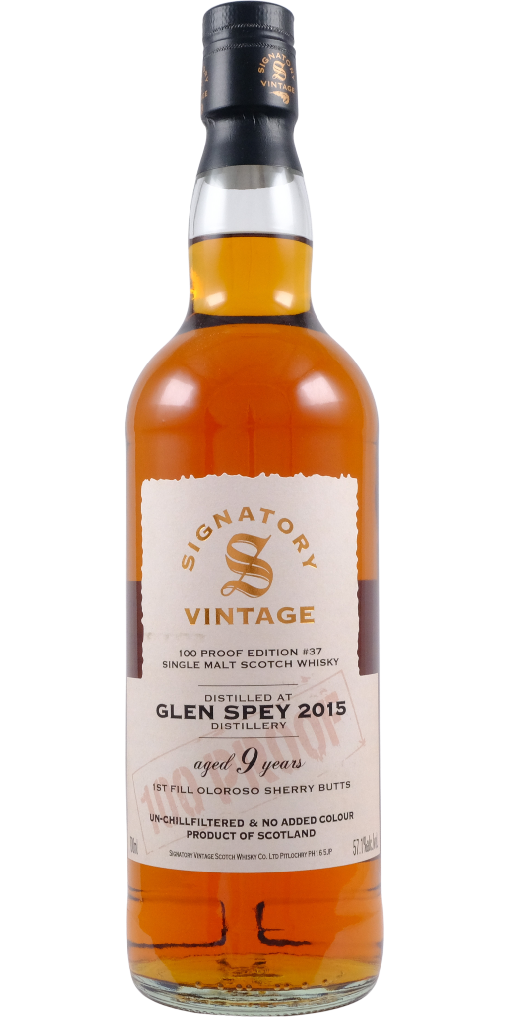 Glen Spey 2015 Signatory Vintage - 100 Proof - buy online