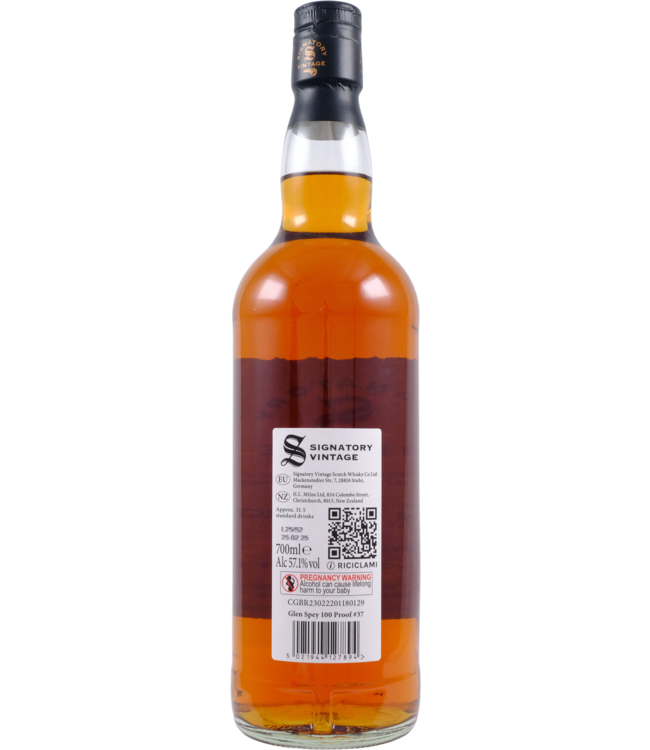 Glen Spey Glen Spey 2015 Signatory Vintage - 100 Proof