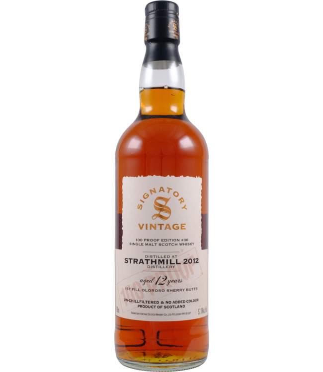 Strathmill Strathmill 2012 Signatory Vintage - 100 Proof