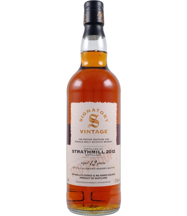 Strathmill Strathmill 2012 Signatory Vintage - 100 Proof
