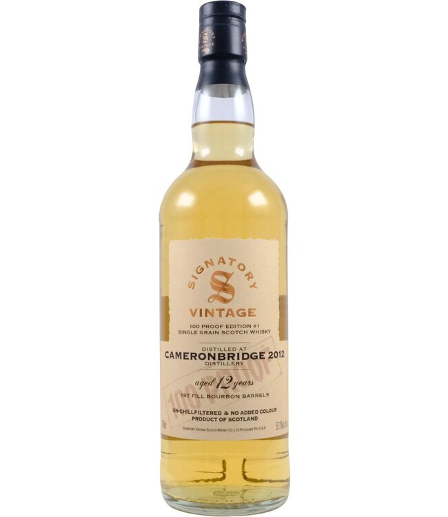 Cameronbridge Cameronbridge 2012 Signatory Vintage - 100 Proof #1
