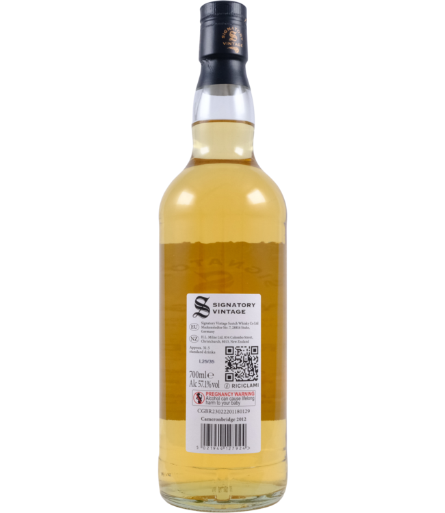 Cameronbridge Cameronbridge 2012 Signatory Vintage - 100 Proof #1
