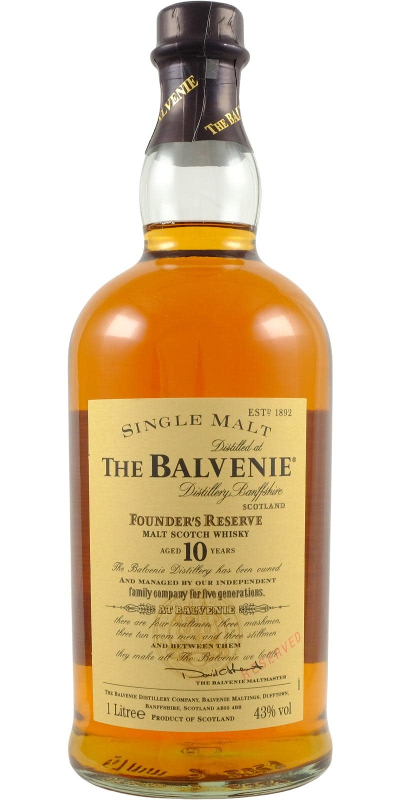 S*a様 The Balvenie Founder’s Reserve バルヴェ S*a様 The Balvenie Founder's Reserve バルヴェ