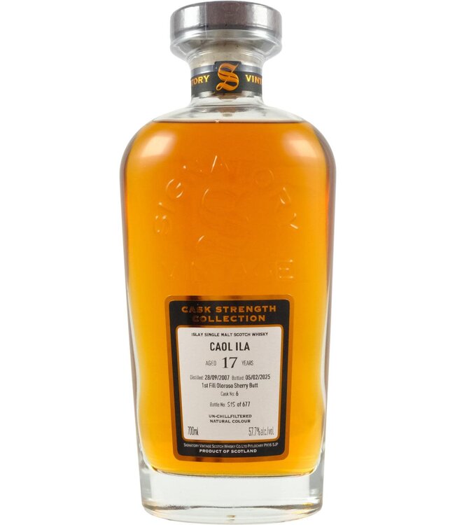 Caol Ila Caol Ila 2007 Signatory Vintage - Cask 6