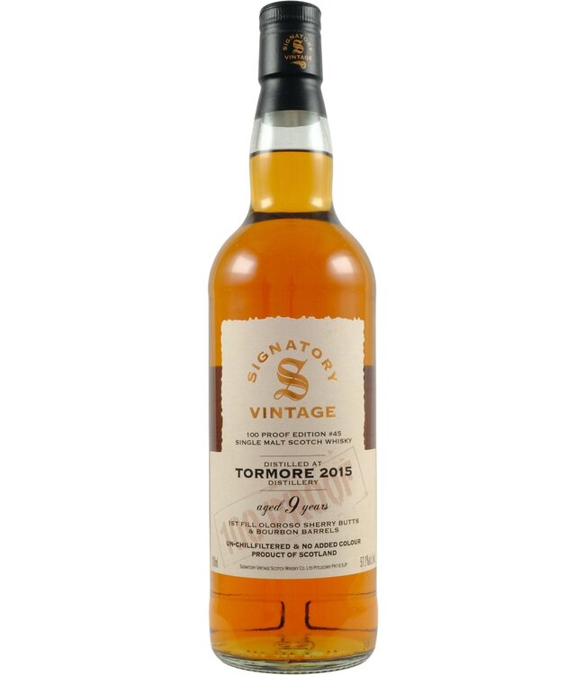 Tormore Tormore 2015 Signatory Vintage - 100 proof #45