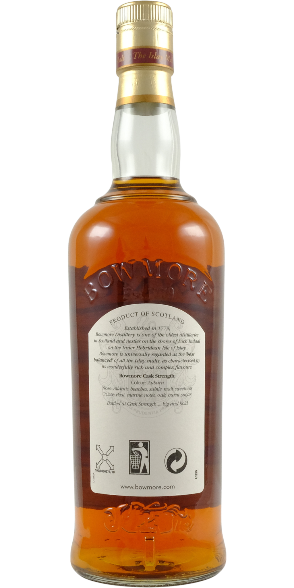 BOWMORE Cask Strength 700ml 56％ Bowmore Cask Strength 700ml 56%