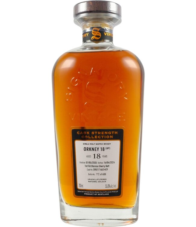 Orkney (HP) 2005 Signatory Vintage - Cask DRU17 A63#29