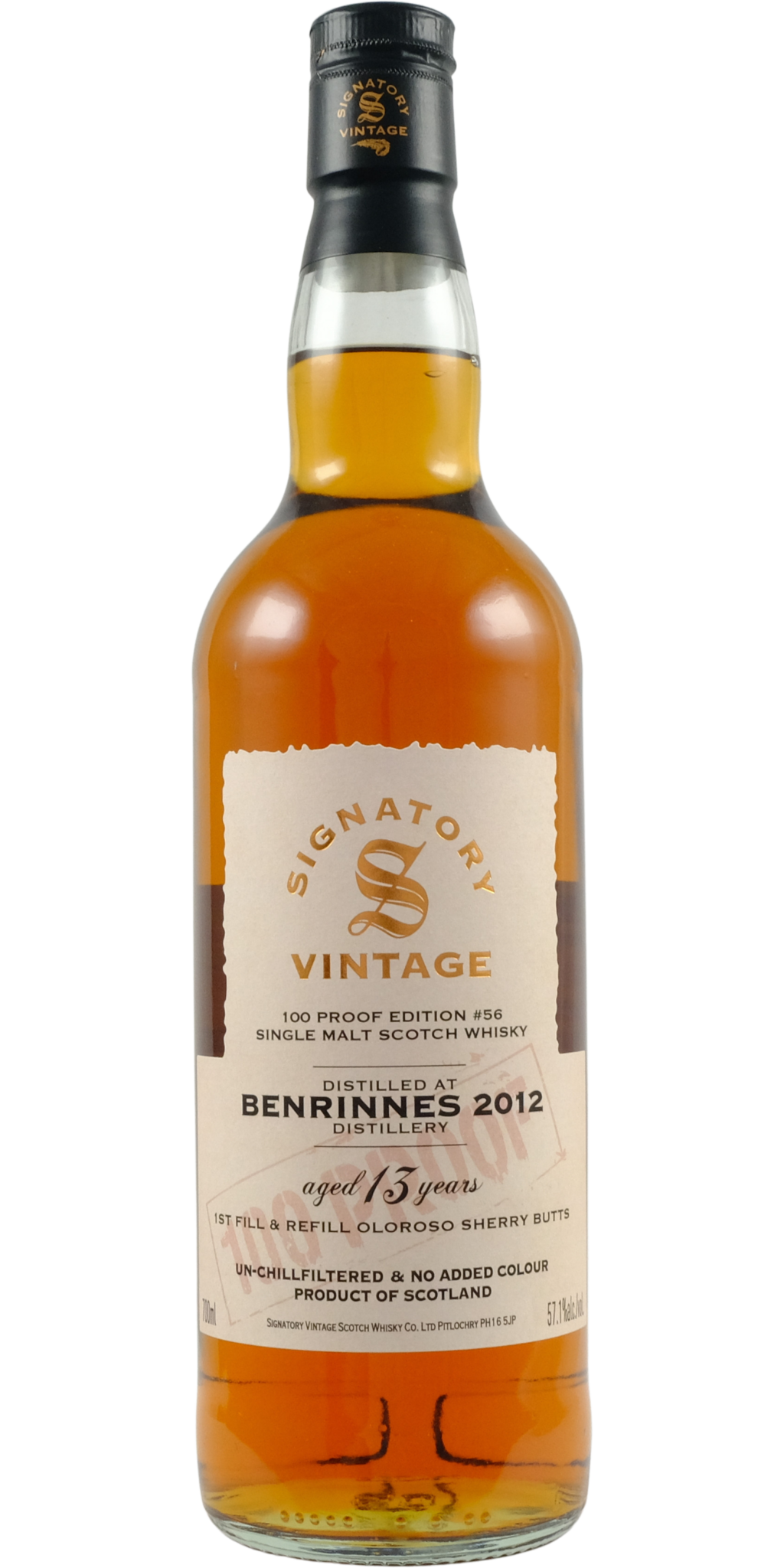 Benrinnes 2012 Signatory Vintage - 100 Proof #56 - buy online