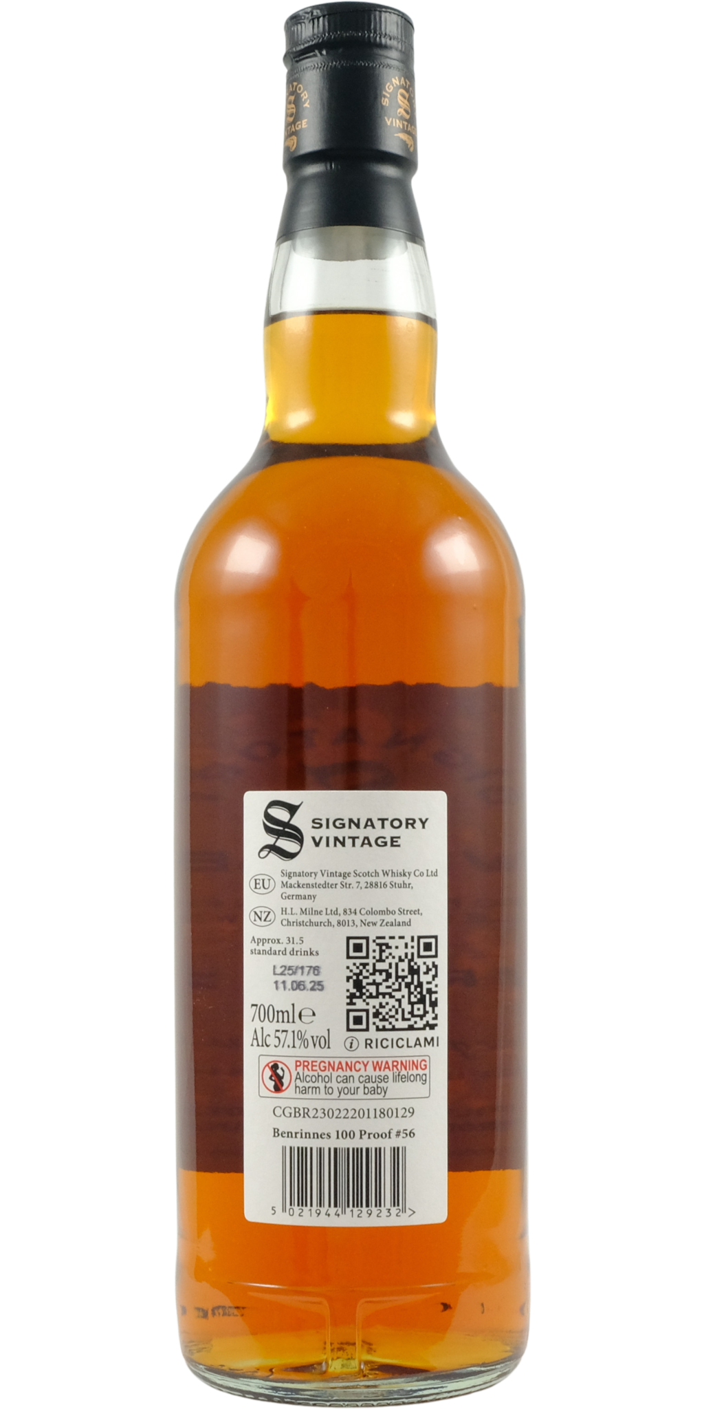 Benrinnes 2012 Signatory Vintage - 100 Proof #56 - buy online
