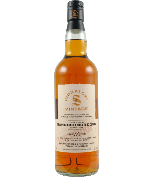Mannochmore Mannochmore 2014 Signatory Vintage - 100 Proof #51