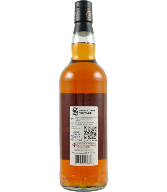 Mannochmore Mannochmore 2014 Signatory Vintage - 100 Proof #51
