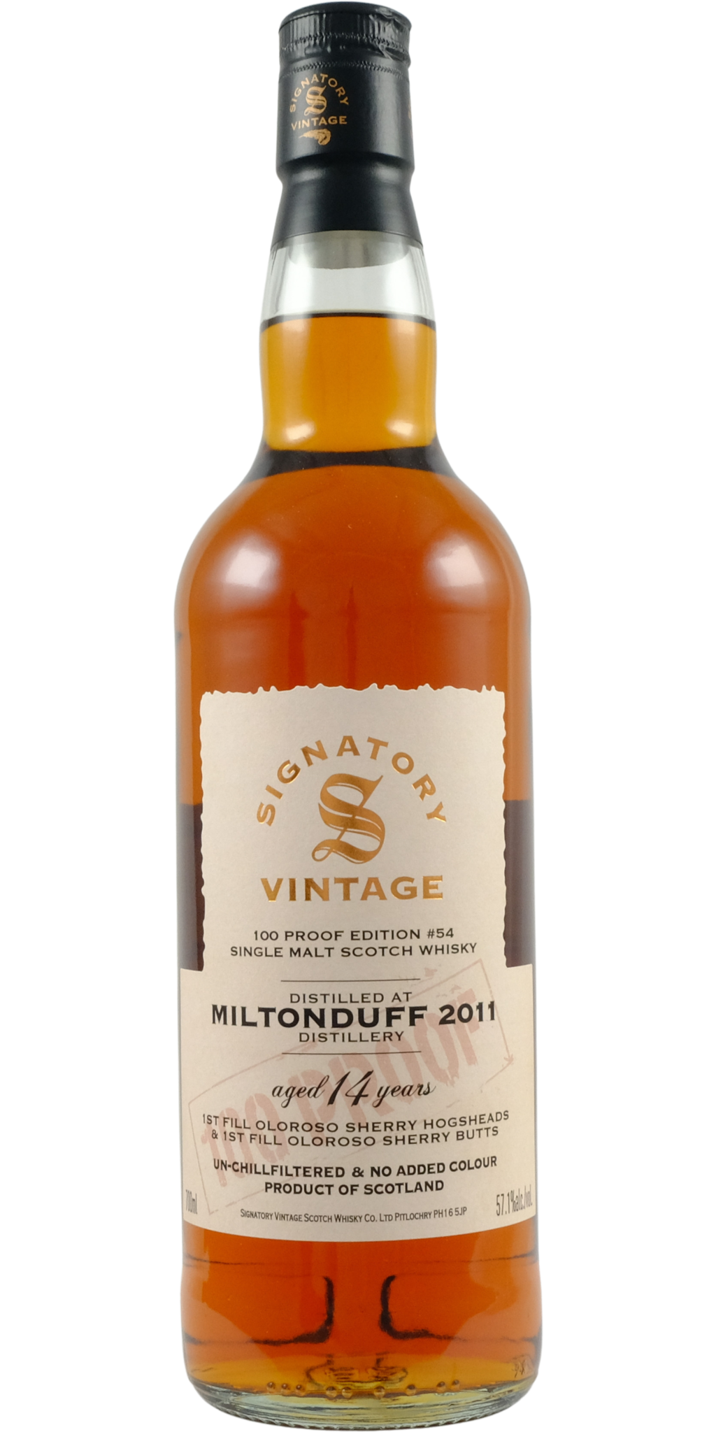 Miltonduff 2011 Signatory Vintage - 100 Proof #54 - buy online