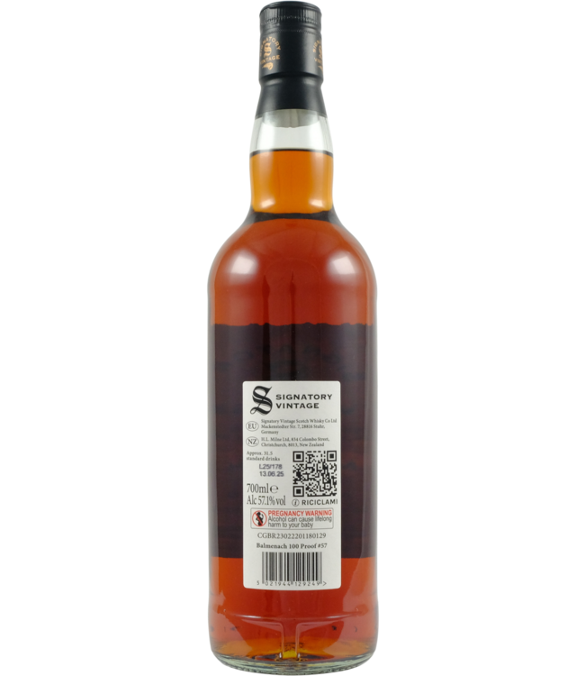 Balmenach Balmenach 2016 Signatory Vintage - 100 Proof #57