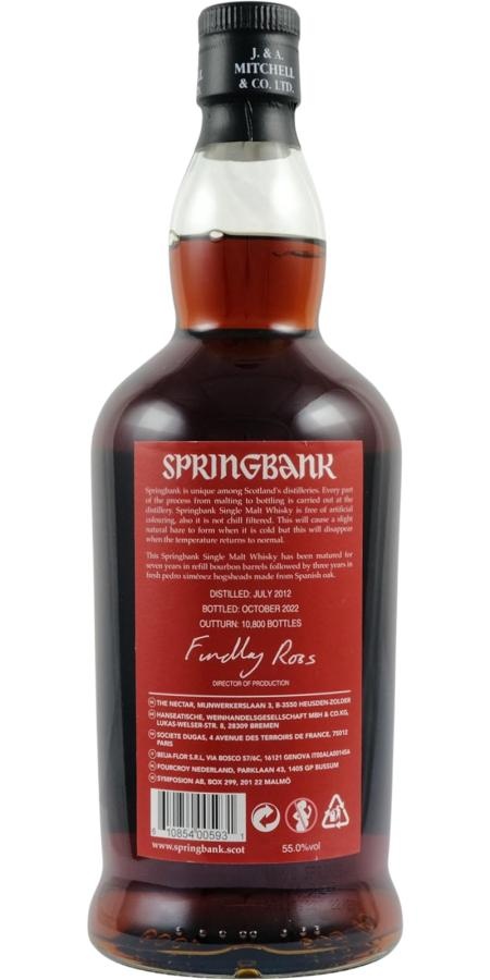 Springbank 10-year-old - PX Cask Matured - buy online