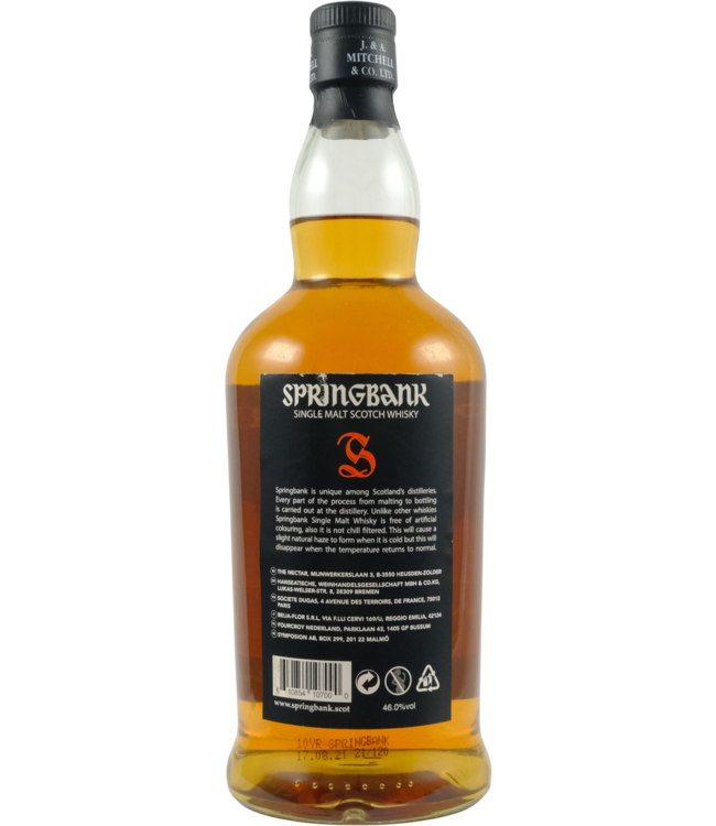 Springbank Springbank 10-year-old - 21/120 - Bottled 2021