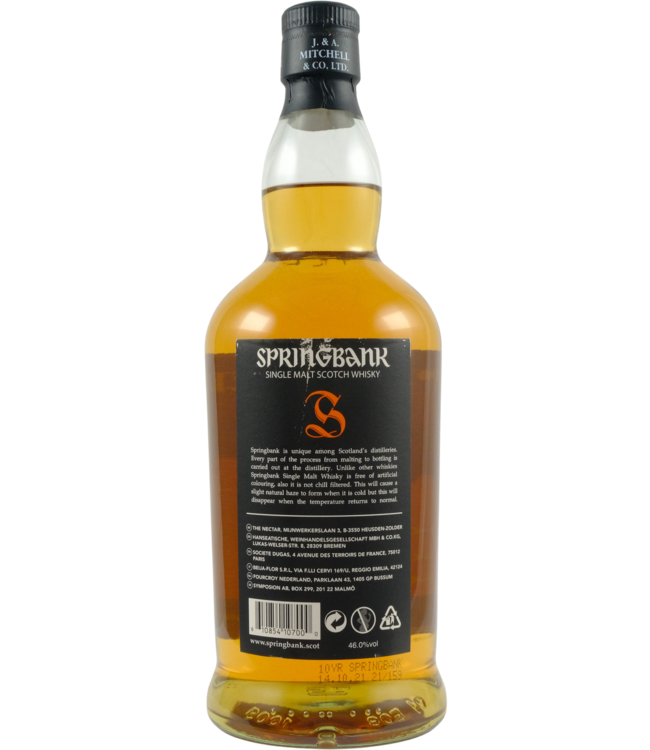 Springbank Springbank 10-year-old - 21/159 - Bottled 2021