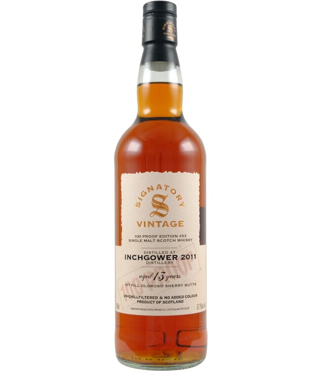 Inchgower Inchgower 2011 Signatory Vintage - 100 Proof #53