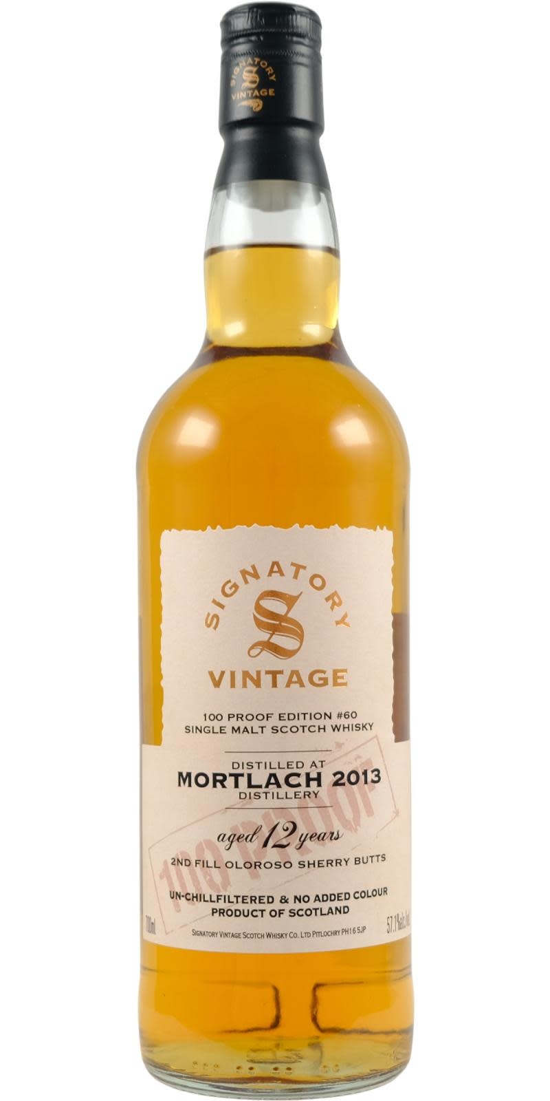 Mortlach 2013 Signatory Vintage - 100 Proof #60 - buy online