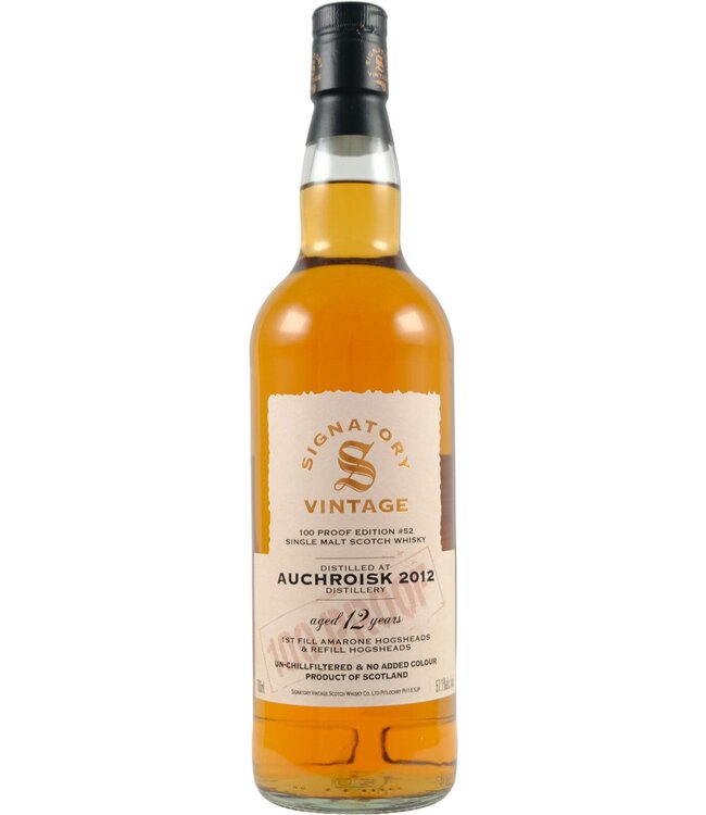 Auchroisk Auchroisk 2012 Signatory Vintage - 100 Proof #52