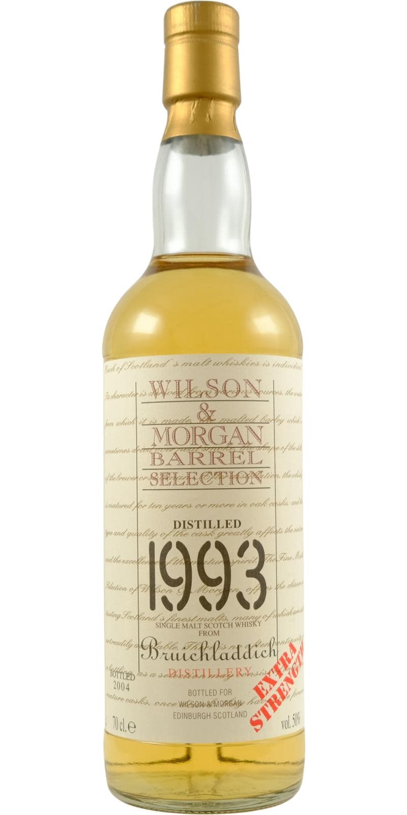 Bruichladdich 1993 WM Wilson & Morgan - buy online | Whiskybase Shop