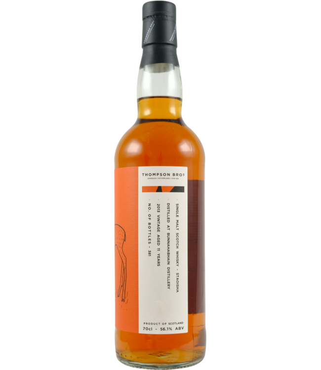 Bunnahabhain Staoisha 2013 Thompson Brothers