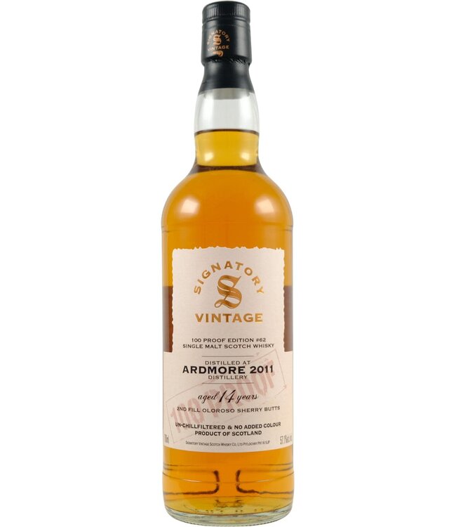 Ardmore Ardmore 2011 Signatory Vintage - 100 Proof #62