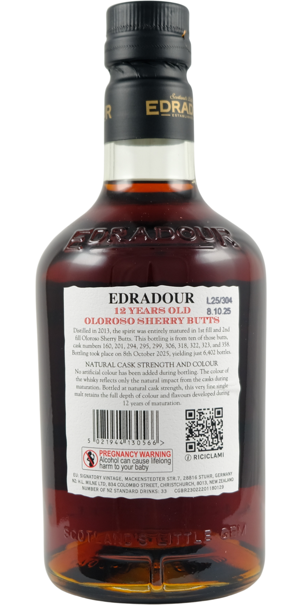 EDRADOUR 12年空瓶 Edradour 12-year-old - Cask Strength #7 - buy online | Whiskybase Shop
