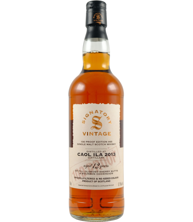 Caol Ila Caol Ila 2013 Signatory Vintage - 100 Proof #65