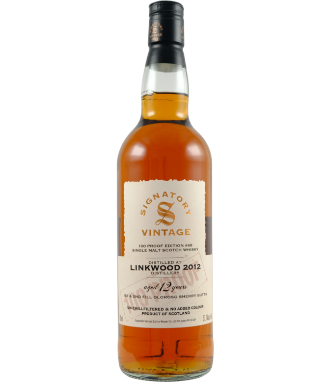 Linkwood Linkwood 2012 Signatory Vintage - 100 Proof #68