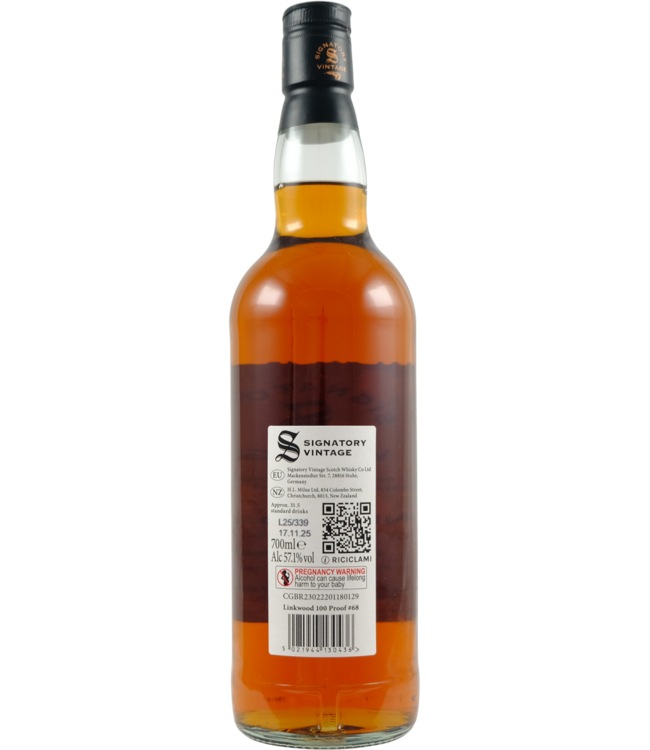 Linkwood Linkwood 2012 Signatory Vintage - 100 Proof #68