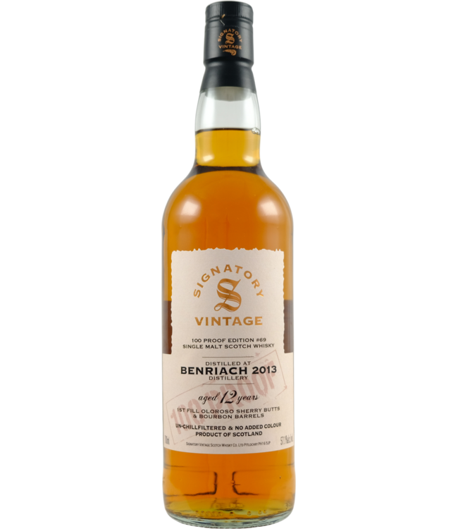 Benriach BenRiach 2013 Signatory Vintage - 100 Proof #69