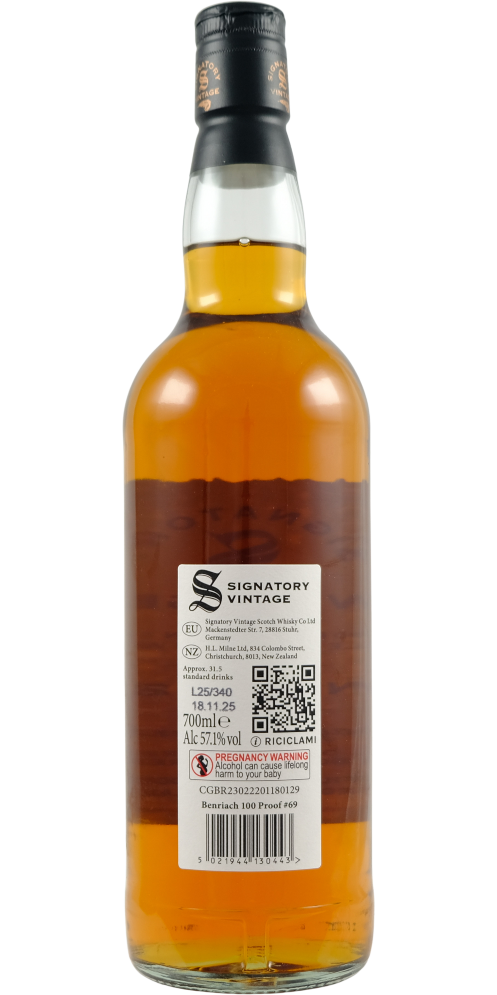BenRiach 2013 Signatory Vintage - buy online | Whiskybase Shop